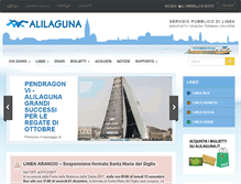 Tablet Screenshot of alilaguna.it